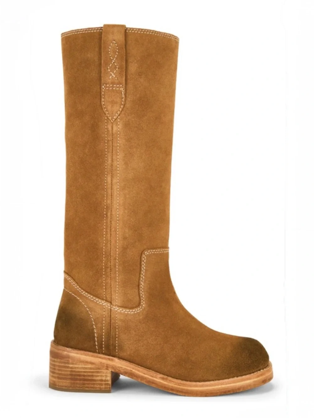 Free People Brown Suede Pull-on Boots